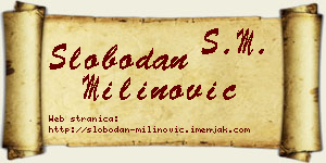 Slobodan Milinović vizit kartica